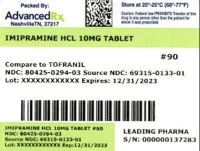 Label 3 (Impiramine 10mg 80425 0294 03)